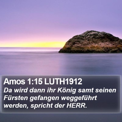 Amos 1:15 LUTH1912 Bible Verse Image