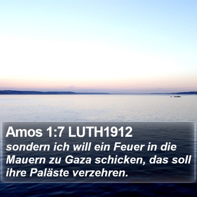 Amos 1:7 LUTH1912 Bible Verse Image