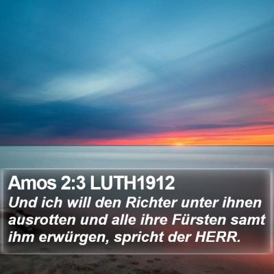 Amos 2:3 LUTH1912 Bible Verse Image