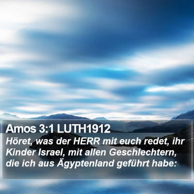 Amos 3:1 LUTH1912 Bible Verse Image