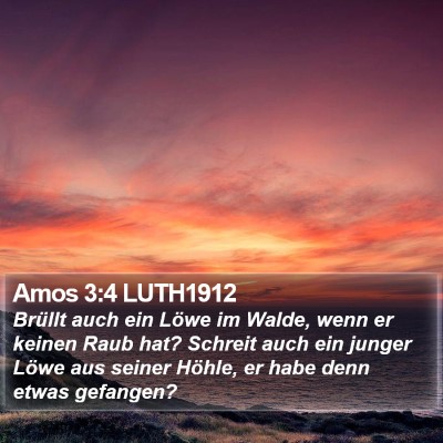 Amos 3:4 LUTH1912 Bible Verse Image