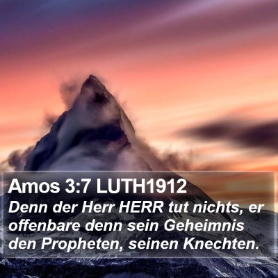 Amos 3:7 LUTH1912 Bible Verse Image