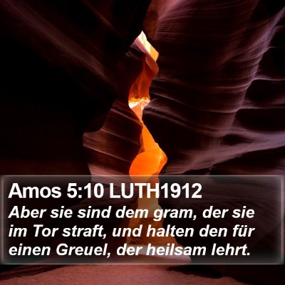 Amos 5:10 LUTH1912 Bible Verse Image
