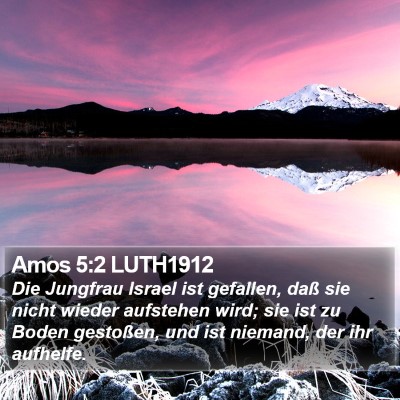 Amos 5:2 LUTH1912 Bible Verse Image