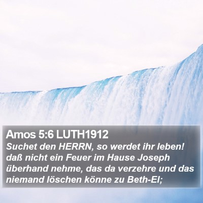 Amos 5:6 LUTH1912 Bible Verse Image