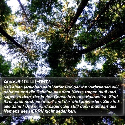 Amos 6:10 LUTH1912 Bible Verse Image