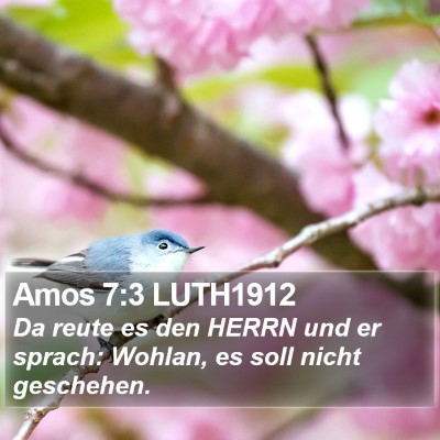 Amos 7:3 LUTH1912 Bible Verse Image