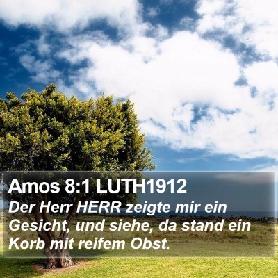 Amos 8:1 LUTH1912 Bible Verse Image