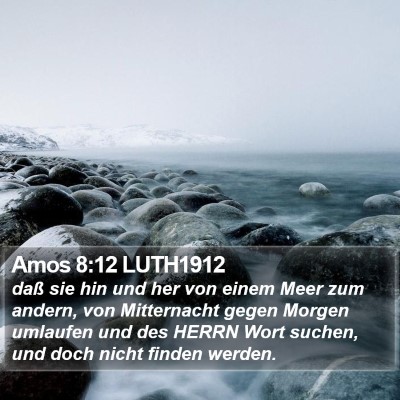 Amos 8:12 LUTH1912 Bible Verse Image