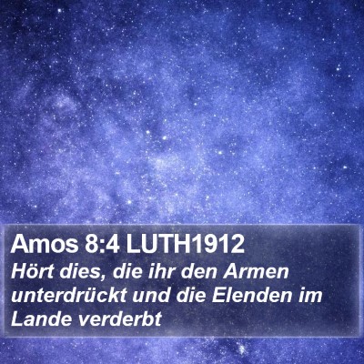 Amos 8:4 LUTH1912 Bible Verse Image