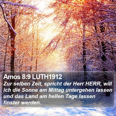 Amos 8:9 LUTH1912 Bible Verse Image