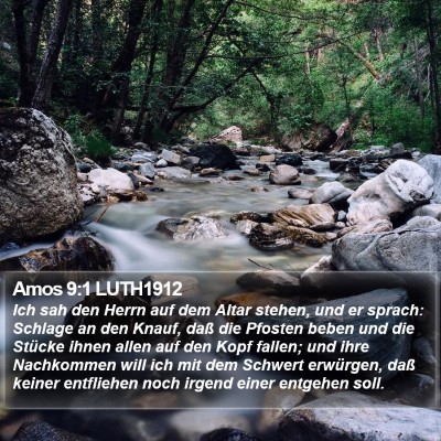 Amos 9:1 LUTH1912 Bible Verse Image