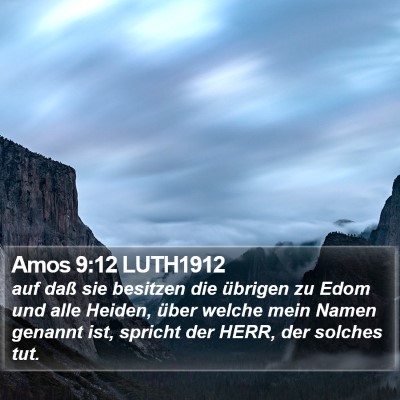 Amos 9:12 LUTH1912 Bible Verse Image