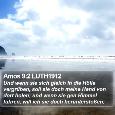 Amos 9:2 LUTH1912 Bible Verse Image