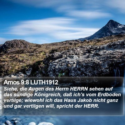 Amos 9:8 LUTH1912 Bible Verse Image