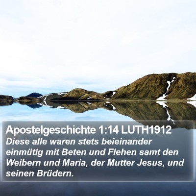 Apostelgeschichte 1:14 LUTH1912 Bible Verse Image