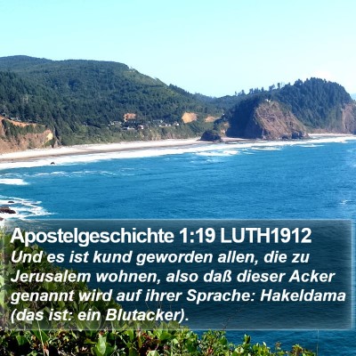 Apostelgeschichte 1:19 LUTH1912 Bible Verse Image