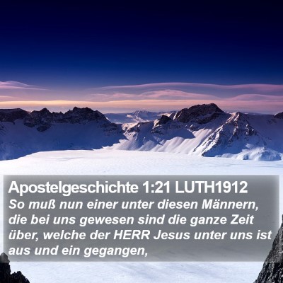 Apostelgeschichte 1:21 LUTH1912 Bible Verse Image