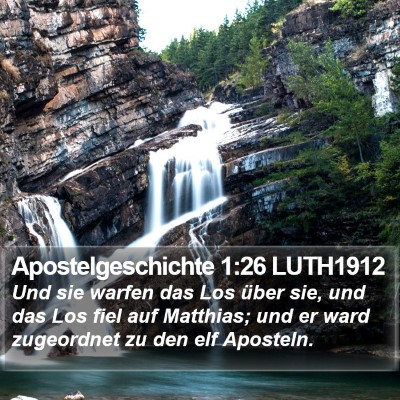 Apostelgeschichte 1:26 LUTH1912 Bible Verse Image