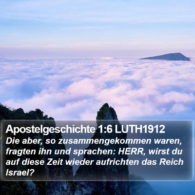 Apostelgeschichte 1:6 LUTH1912 Bible Verse Image