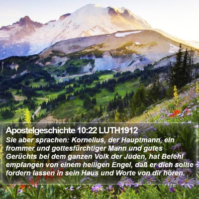 Apostelgeschichte 10:22 LUTH1912 Bible Verse Image