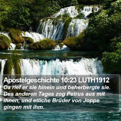 Apostelgeschichte 10:23 LUTH1912 Bible Verse Image