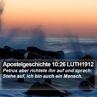 Apostelgeschichte 10:26 LUTH1912 Bible Verse Image