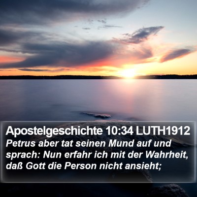 Apostelgeschichte 10:34 LUTH1912 Bible Verse Image