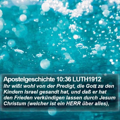 Apostelgeschichte 10:36 LUTH1912 Bible Verse Image