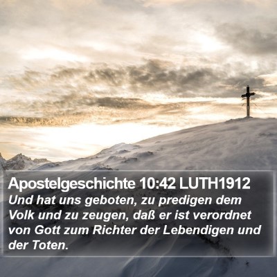 Apostelgeschichte 10:42 LUTH1912 Bible Verse Image