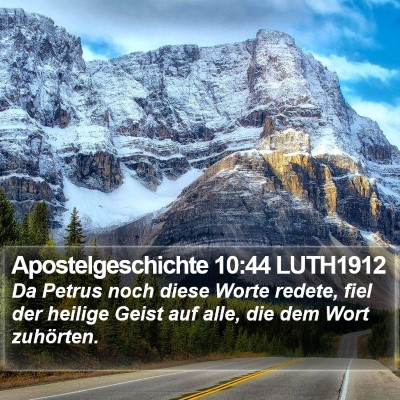 Apostelgeschichte 10:44 LUTH1912 Bible Verse Image