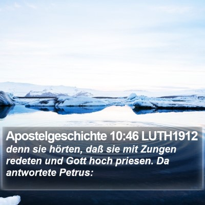 Apostelgeschichte 10:46 LUTH1912 Bible Verse Image