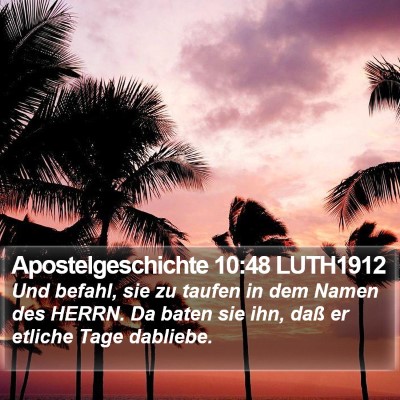Apostelgeschichte 10:48 LUTH1912 Bible Verse Image