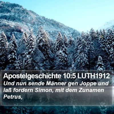 Apostelgeschichte 10:5 LUTH1912 Bible Verse Image