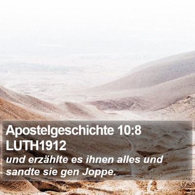Apostelgeschichte 10:8 LUTH1912 Bible Verse Image