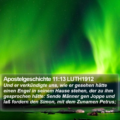 Apostelgeschichte 11:13 LUTH1912 Bible Verse Image
