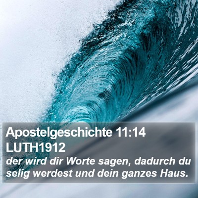 Apostelgeschichte 11:14 LUTH1912 Bible Verse Image