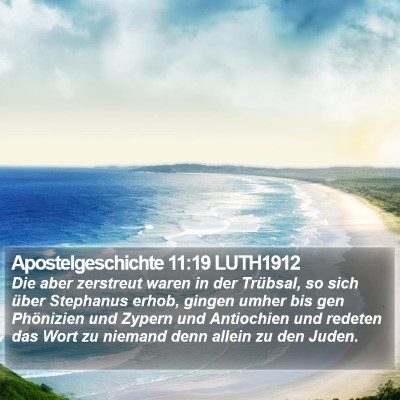 Apostelgeschichte 11:19 LUTH1912 Bible Verse Image