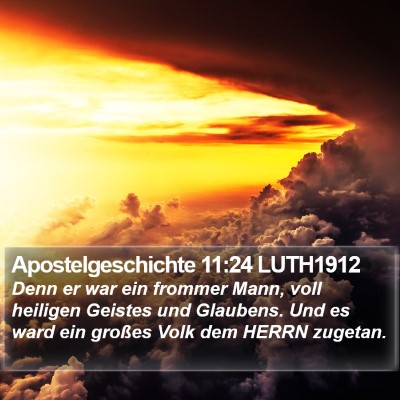 Apostelgeschichte 11:24 LUTH1912 Bible Verse Image