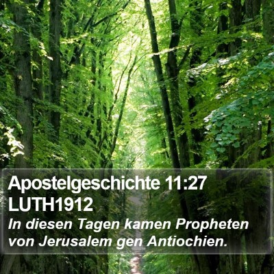 Apostelgeschichte 11:27 LUTH1912 Bible Verse Image