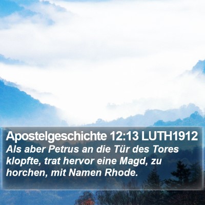 Apostelgeschichte 12:13 LUTH1912 Bible Verse Image