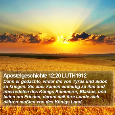 Apostelgeschichte 12:20 LUTH1912 Bible Verse Image