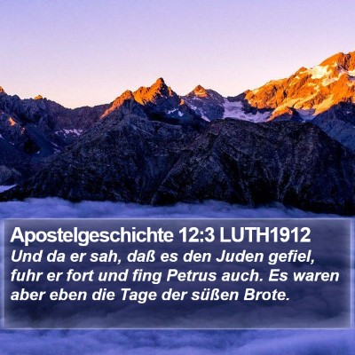 Apostelgeschichte 12:3 LUTH1912 Bible Verse Image