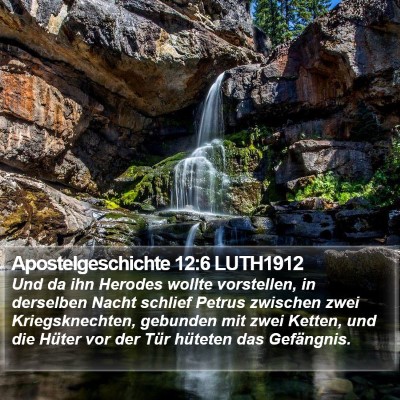 Apostelgeschichte 12:6 LUTH1912 Bible Verse Image