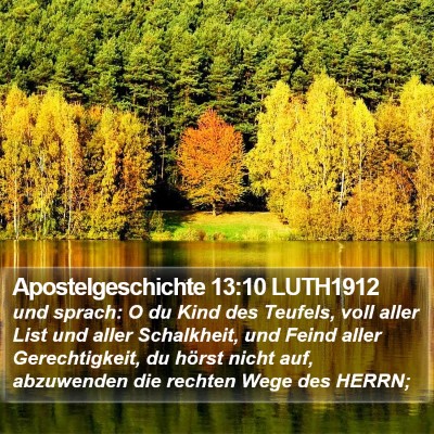Apostelgeschichte 13:10 LUTH1912 Bible Verse Image