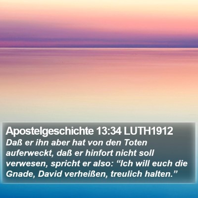 Apostelgeschichte 13:34 LUTH1912 Bible Verse Image
