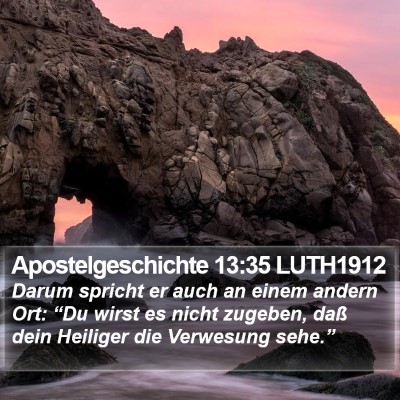 Apostelgeschichte 13:35 LUTH1912 Bible Verse Image