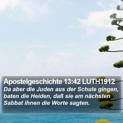 Apostelgeschichte 13:42 LUTH1912 Bible Verse Image