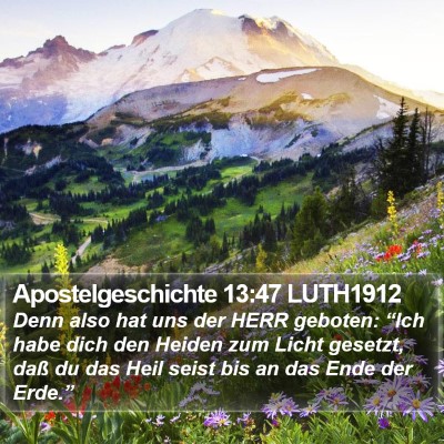 Apostelgeschichte 13:47 LUTH1912 Bible Verse Image