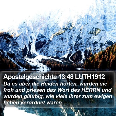 Apostelgeschichte 13:48 LUTH1912 Bible Verse Image